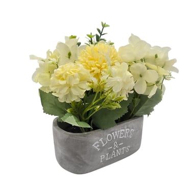 PLANTA ARTIFICIAL MACETERO DE CEMENTO FLOWERS AND PLANTS - 2