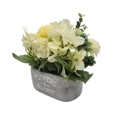 PLANTA ARTIFICIAL MACETERO DE CEMENTO FLOWERS AND PLANTS - 3