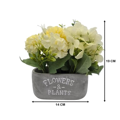 PLANTA ARTIFICIAL MACETERO DE CEMENTO FLOWERS AND PLANTS - 5