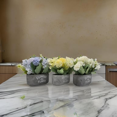 PLANTA ARTIFICIAL MACETERO DE CEMENTO FLOWERS AND PLANTS - 8