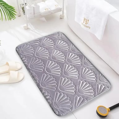 CONJUNTO DE 3 ALFOMBRA DE BAÑO SUAVES ABSORVENTES DISEÑO MAR - 2
