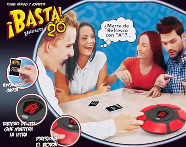 JUEGO BASTA 2.0 DE MESA ELECTRÓNICO ESPAÑOL FAMILIAR, VIENEN CON LAS PILAS - 1