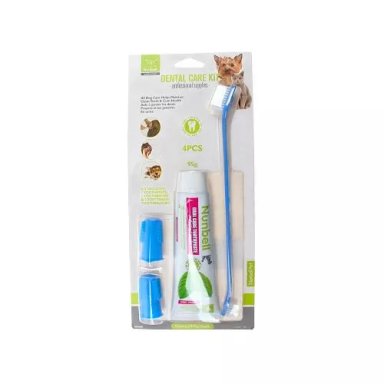 KIT DENTAL PARA MASCOTAS -PASTA DE DIENTE + CEPILLO+ 2 DEDAL - 2