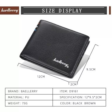 BILLETERA HOMBRE DE CUERO PU BAELLERRY MOD. SQUARE - 5