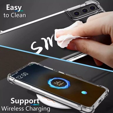 CARCASA SAMSUNG S21 FE SILICONA ANTIGOLPES + VIDRIO - 2