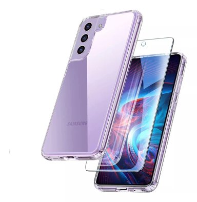 CARCASA SAMSUNG S21 FE SILICONA ANTIGOLPES + VIDRIO - 4