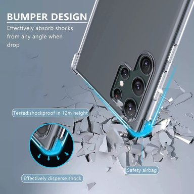 CARCASA SAMSUNG GALAXY S23 ULTRA SILICONA PREMIUM TRANSPARENTE - 3