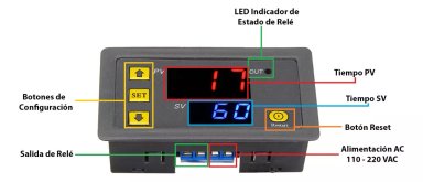 TEMPORIZADOR TIMER T3230 TIMER 220V AC ON OFF DOMÓTICA - 2
