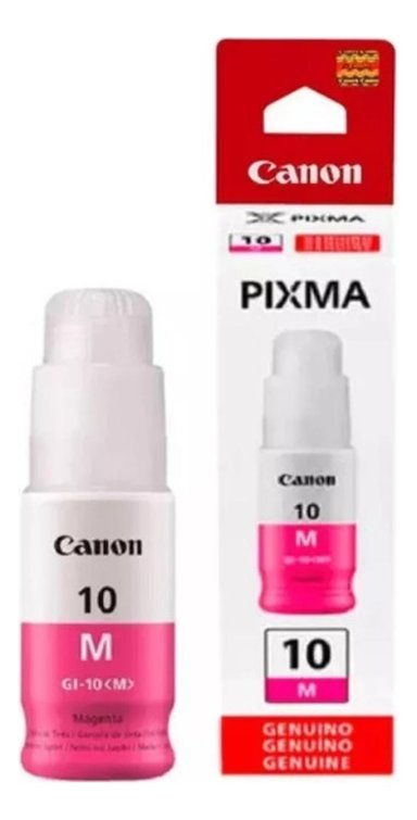 BOTELLA DE TINTA CANON GI-10 MAGENTA ORIGINAL - 1