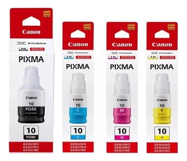 PACK CANON TINTAS GI-10 ORIGINALES N/M/C/Y - 1