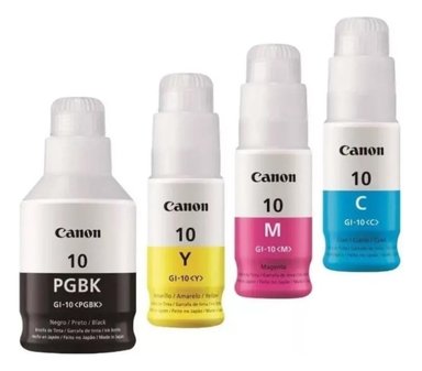 PACK CANON TINTAS GI-10 ORIGINALES N/M/C/Y - 2