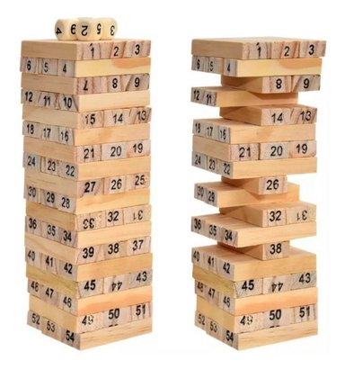 JENGA DE COLORES Y NÚMEROS - 54 BLOQUES DIVERTIDOS - 4