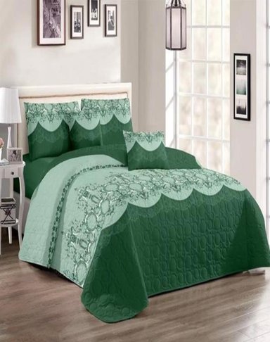 CUBRECAMA QUILT 2 PLAZAS+2 FUNDAS VERANO FRESCO 13N45 - 3