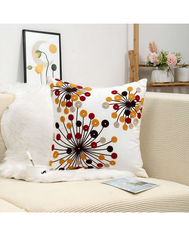 SET DE 6 FUNDAS BORDADAS 45X45 C5 - 3
