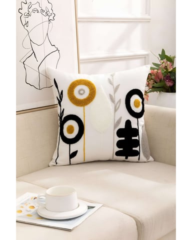 SET DE 6 FUNDAS BORDADAS 45X45 C13 - 3