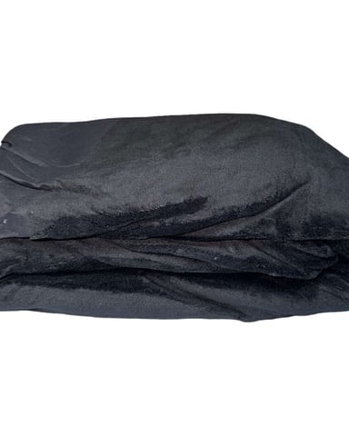 CUBRE COLCHON IMPERMEABLE PLUSH - NEGRO - 2 PLAZAS - 2