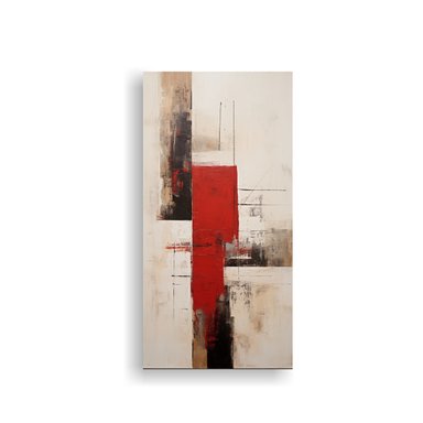CUADRO ABSTRACTO JUVENIL NÓRDICO PARA DECORACIÓN 80X160 CM - 1