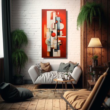 CUADROS ABSTRACTOS NÓRDICOS DE ALTA CALIDAD 60X120 CM - 2