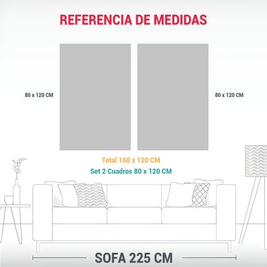 PINTURAS DECORATIVAS DE ALDEA NÓRDICA JUNTO A UN 160X120 CM - 3