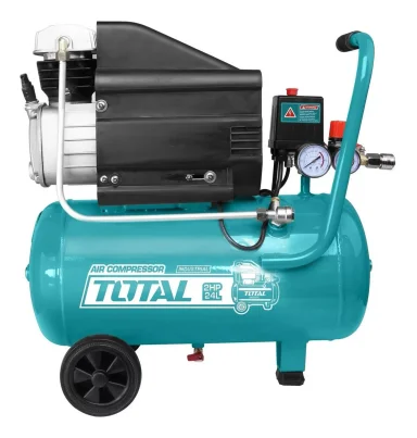 COMPRESOR DE AIRE ELÉCTRICO PORTÁTIL TOTAL TC120246 24L 2HP 220V - 240V 50HZ CELESTE - 1