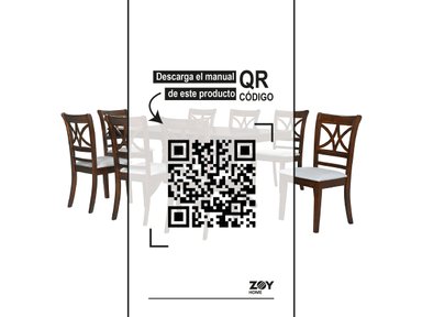 JUEGO DE COMEDOR HOLBOX 8 SILLAS - 8