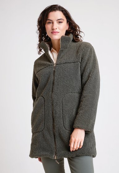 PARKA REVERSIBLE DE MUJER ARIEL COLOR SALVIA - 2