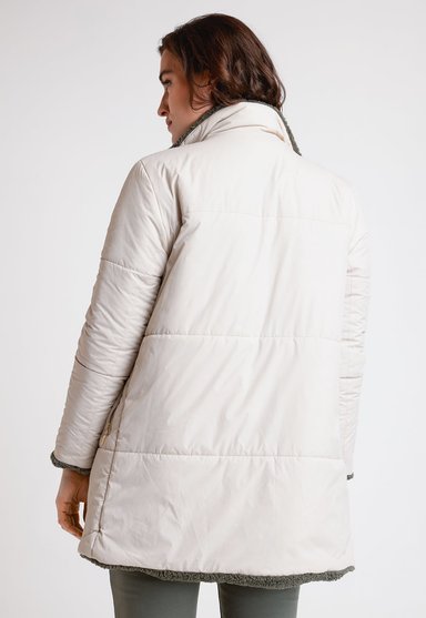 PARKA REVERSIBLE DE MUJER ARIEL COLOR SALVIA - 4