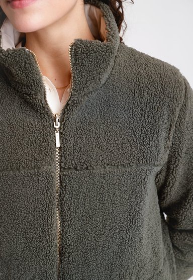 PARKA REVERSIBLE DE MUJER ARIEL COLOR SALVIA - 5