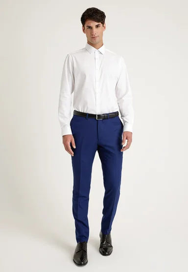 PANTALON HOMBRE TRAJE SUIT SEPARATE WASHABLE AZUL MEDIO - 4