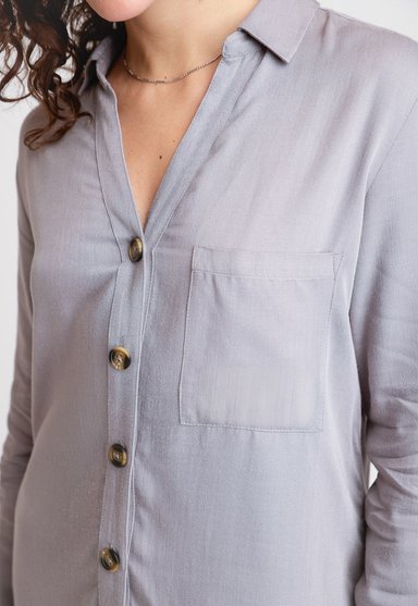 BLUSA DE MUJER MODELO BROMELIA24 COLOR GRIS - 3