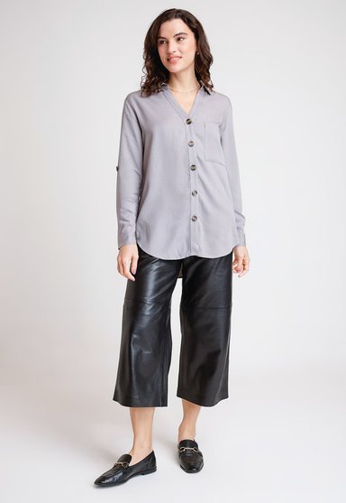 BLUSA DE MUJER MODELO BROMELIA24 COLOR GRIS - 4