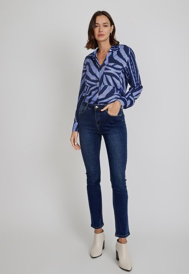 JEANS ALGODÓN MUJER CANADIENNE AZUL CHARLOT - 4