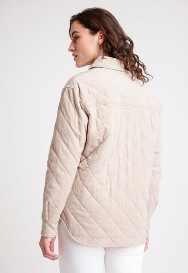 CHAQUETA DE MUJER MODELO SUKI COTELE COLOR BEIGE - 2
