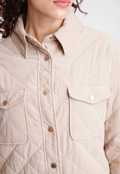 CHAQUETA DE MUJER MODELO SUKI COTELE COLOR BEIGE - 3