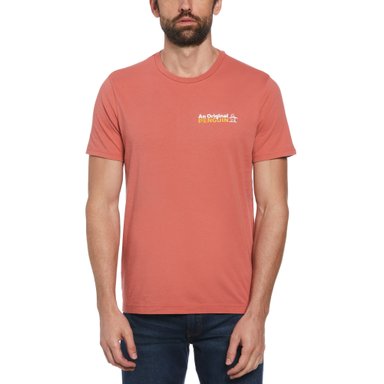 POLERA ALGODÓN HOMBRE ORIGINAL PENGUIN CORAL GOLF ESTAMPADO - 1