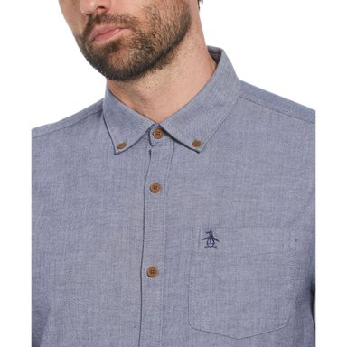 CAMISA ALGODÓN HOMBRE ORIGINAL PENGUIN AZUL CHAMBRAY - 3