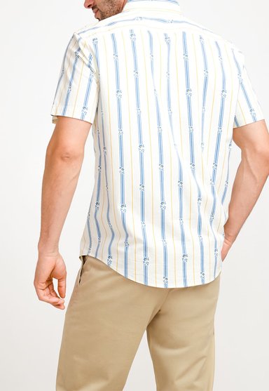 CAMISA ALGODÓN HOMBRE ORIGINAL PENGUIN BEIGE ESTAMPADO - 2