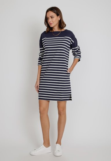 VESTIDO ALGODÓN MUJER CANADIENNE AZUL MARINO SANABRIA - 4