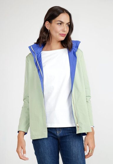 CHAQUETA MUJER REVERSIBLE EVA VERDE/AZULINO - 2