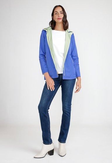 CHAQUETA MUJER REVERSIBLE EVA VERDE/AZULINO - 7