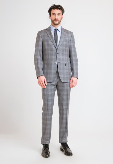 TRAJE HOMBRE FORMAL LANA S160'S EMERALD GRIS - 1