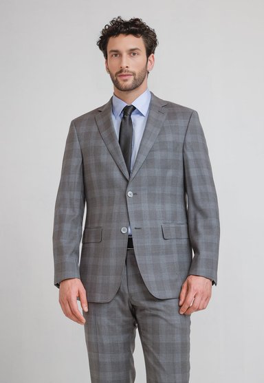 TRAJE HOMBRE FORMAL LANA S160'S EMERALD GRIS - 4