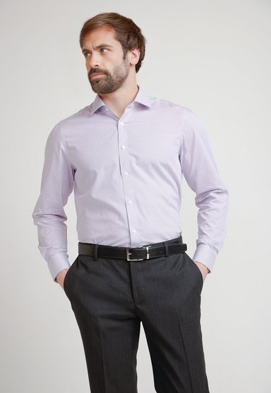 CAMISA HOMBRE FORMAL CLASSIC LILA - 1