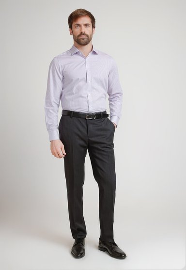 CAMISA HOMBRE FORMAL CLASSIC LILA - 4
