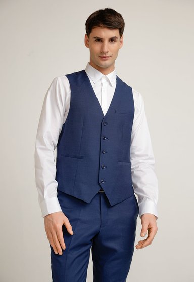 GILET HOMBRE FORMAL WASHABLE AZUL - 1