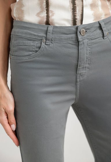 PANTALON MUJER PETRA ALGODON PERUANO OLIVA - 3