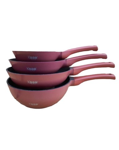 PACK 3 SARTENES ROSA + WOK ANTIADHERENTE - 1
