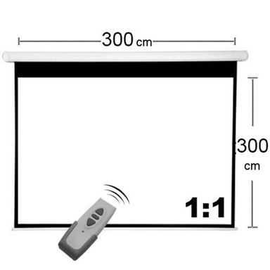 TELÓN EVOTECH TE-300X300 ELECTRICO 300×300 CM INCLUYE CONTROL REMOTO - 5