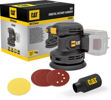 LIJADORA CAT ORBITAL Y PULIDORA INALÁMBRICA 18V LI/ION DX42B/ SIN CARGADOR NI BATERIA - 1