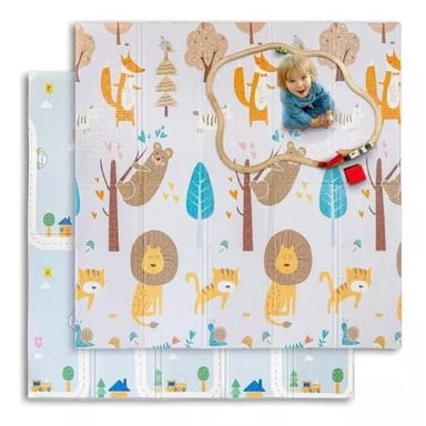 ALFOMBRA ALF17 ANTIGOLPES NIÑOS BEBÉS PLEGABLE 200*150 CM MULTICOLOR - 1